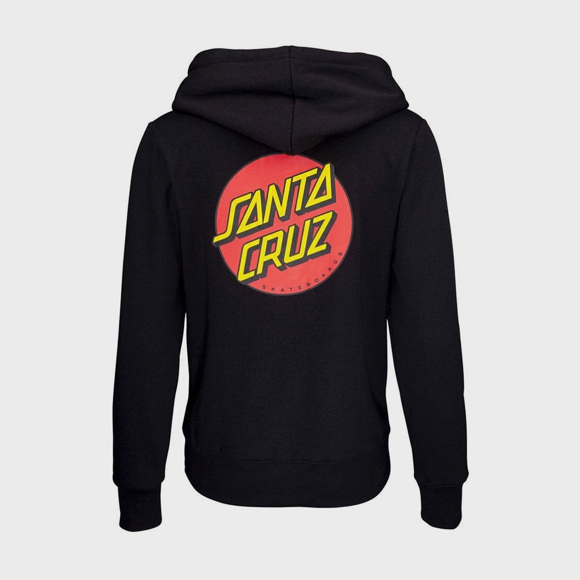 Santa Cruz Womens Classic Dot Chest Hoodie - Size 14 - Black - ManGo Surfing