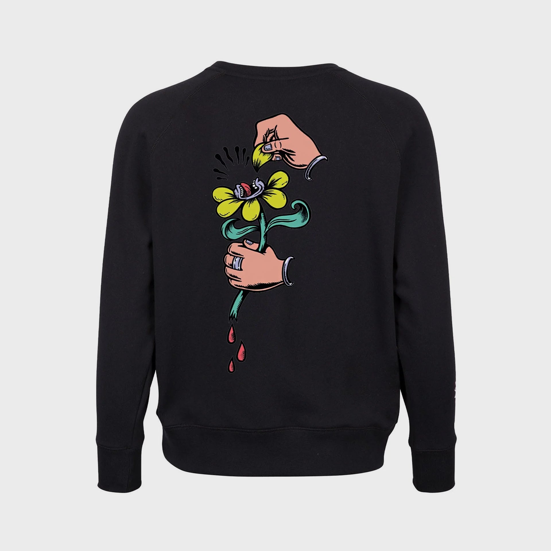 Santa Cruz Womens Delfino Loves Me Not Crew - Black - ManGo Surfing