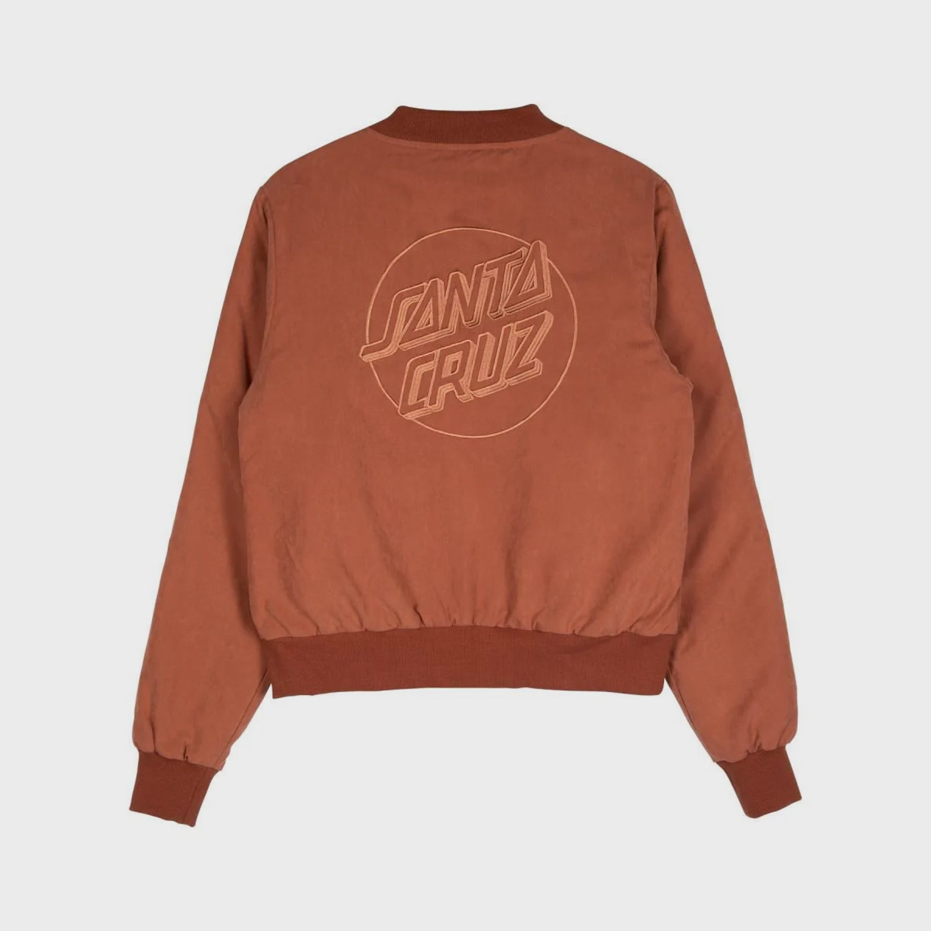 Santa Cruz Womens Opus Dot Bomber Jacket - Clay - ManGo Surfing