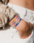Pineapple Island Leme Surf Bracelet - Rose Gold/Multi