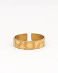 Pineapple Island Mãmã Celestial Sun Adjustable Ring - Gold