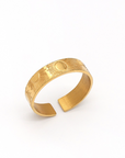 Pineapple Island Mãmã Celestial Sun Adjustable Ring - Gold