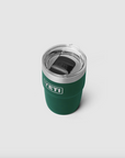 Yeti Rambler 8oz (237 ml) Stackable Cup With DuraSip™ Ceramic Lining - Black Forest Green