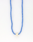 Pineapple Island Tidepool Starfish Beaded Necklace - Blue