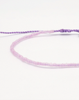 Pineapple Island Wailele Frosted Glass Beaded Anklet - Purple