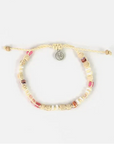 Pineapple Island Mount Rinjani Stone Bracelet - Cream/Pink