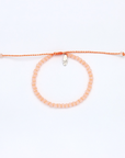 Pineapple Island Wailele Frosted Glass Beaded Bracelet - Orange Rust