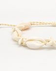Pineapple Island Livadi Cowrie Shell Surf Bracelet - White