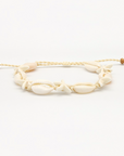Pineapple Island Livadi Cowrie Shell Surf Bracelet - White