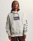 Vans Mens SideStripe Sportswear Pullover Hoodie - Cement Heather