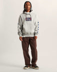 Vans Mens SideStripe Sportswear Pullover Hoodie - Cement Heather