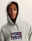 Vans Mens SideStripe Sportswear Pullover Hoodie - Cement Heather