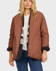 Sisstr Evolution - Jane Reversible Jacket - Espresso Brown - ManGo Surfing