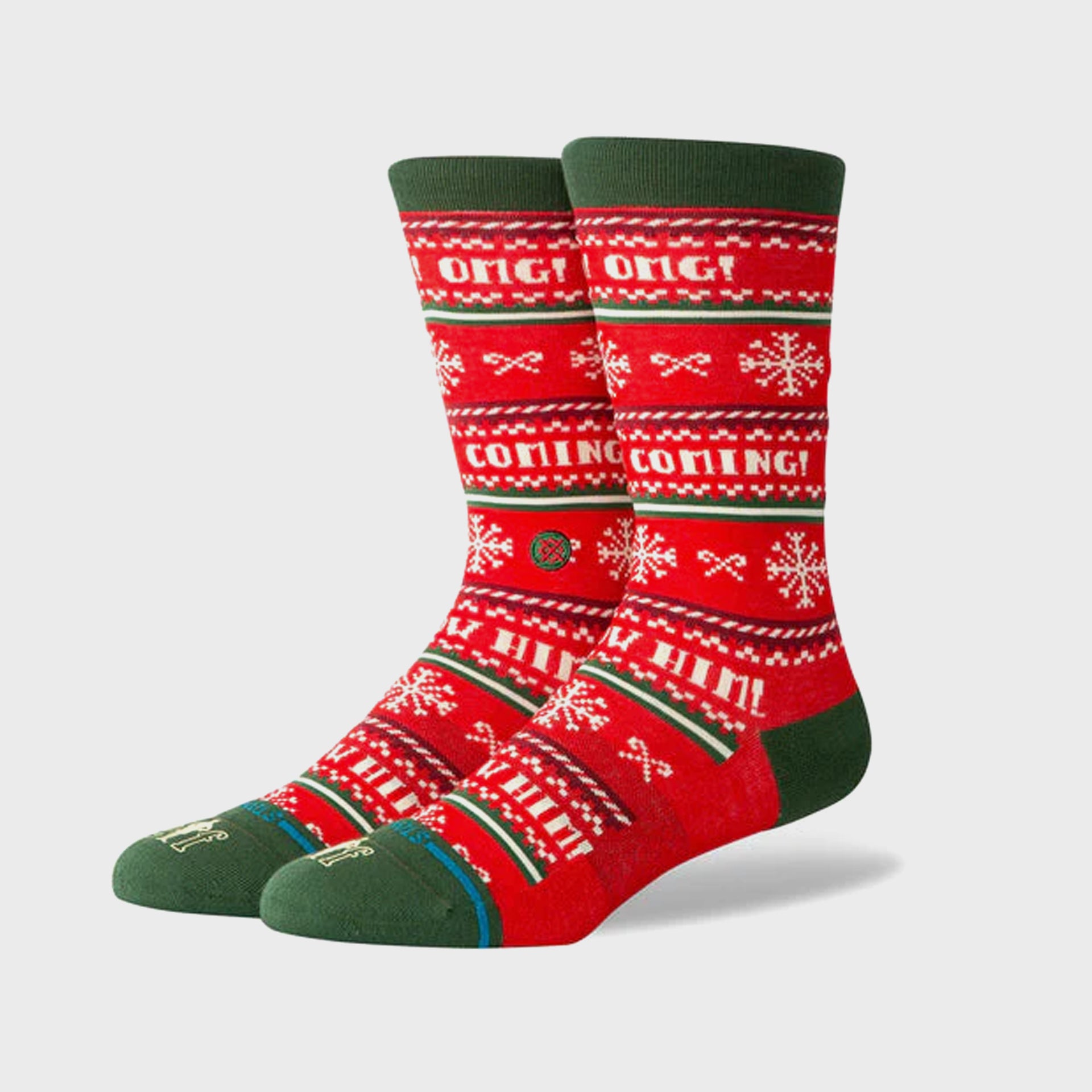 Stance I Know Him Crew Socks - Red - ManGo Surfing