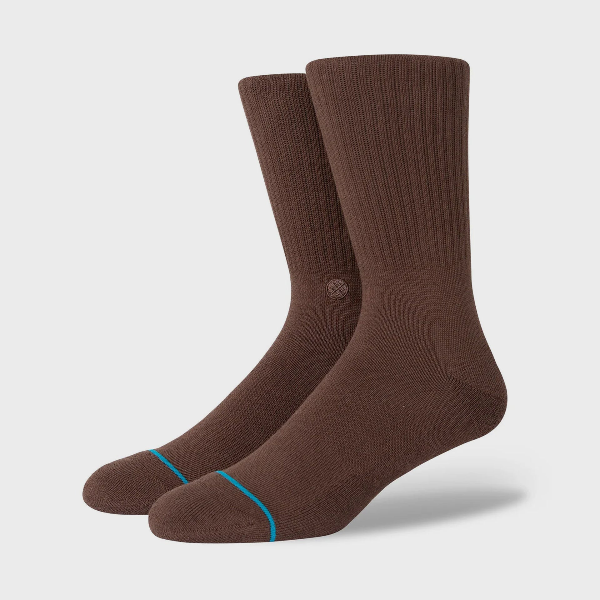 Stance Icon Crew Socks - Brown - ManGo Surfing