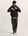 Vans Mens Stretch Logo Pullover Hoodie - Black