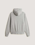 Vans Mens Stretch Logo Zip Pullover Hoodie - Cement Heather
