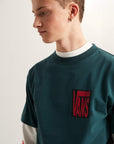 Vans Mens Stretch Stack Crackle T-Shirt - Mystic Moss