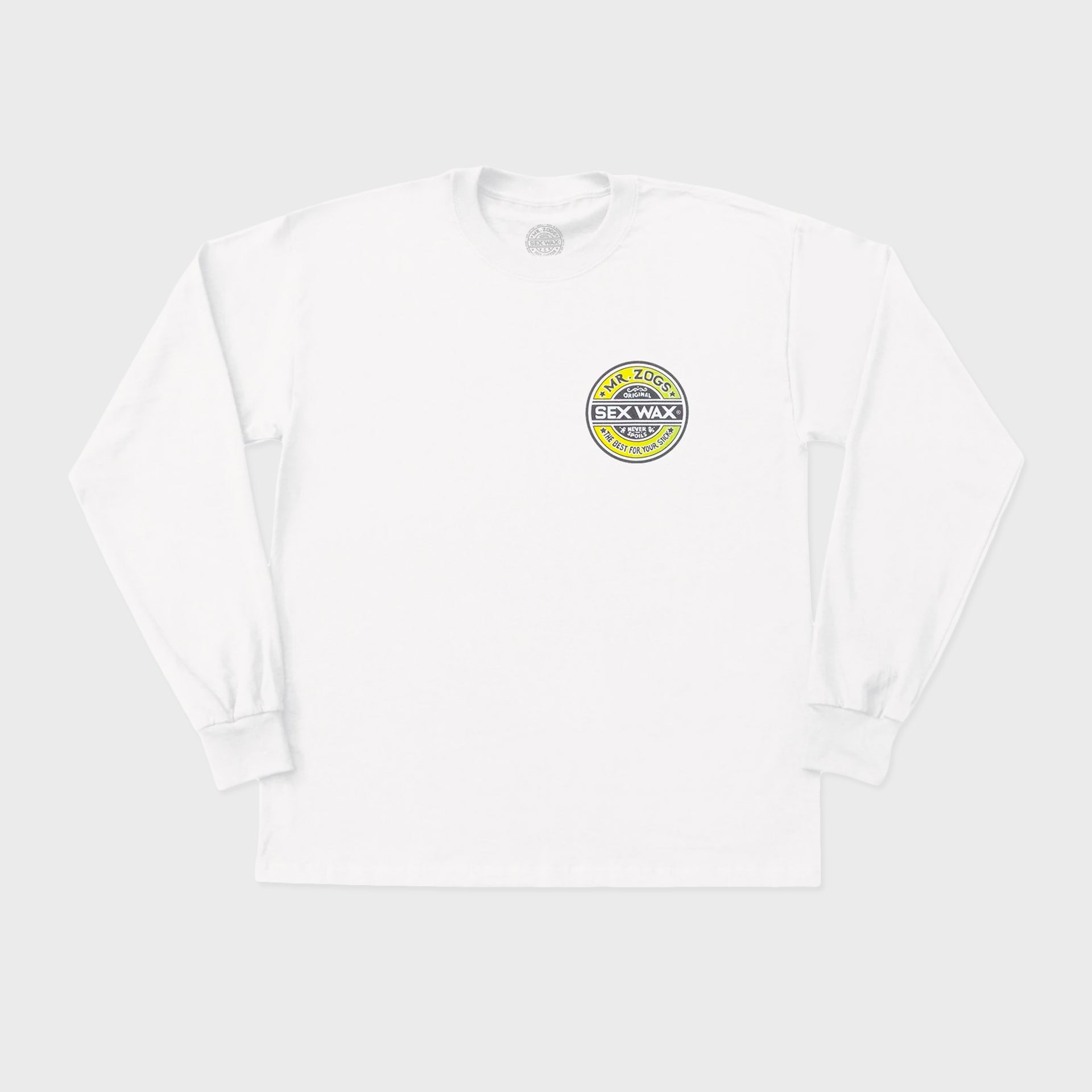 Sex Wax The Fade Mens Long Sleeve T-Shirt - White - ManGo Surfing