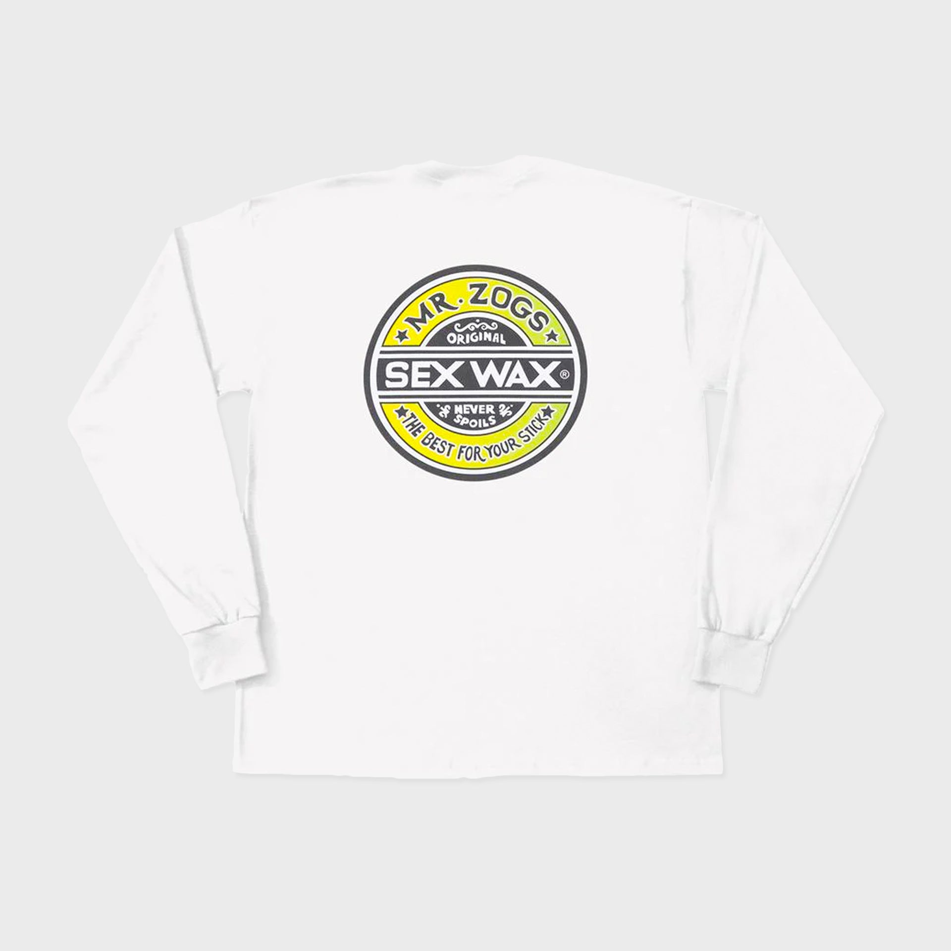 Sex Wax The Fade Mens Long Sleeve T-Shirt - White - ManGo Surfing