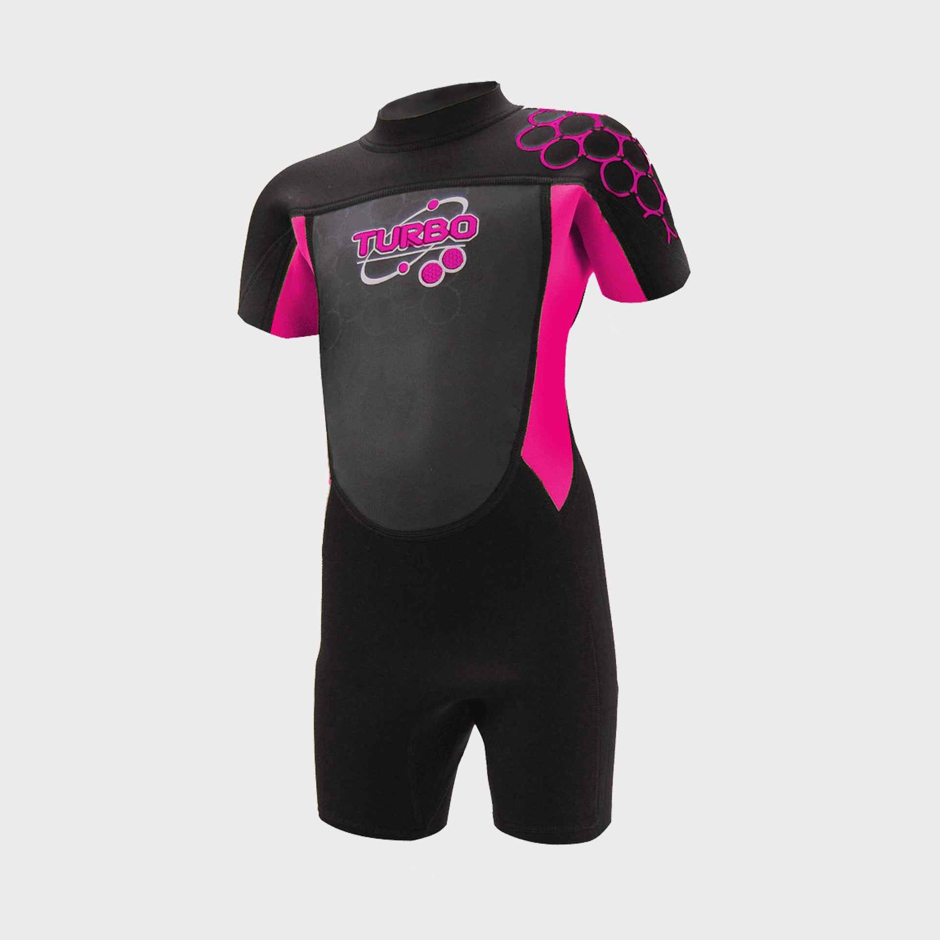 TWF Turbo 2.5mm Kids Shortie Wetsuit - Pink - ManGo Surfing