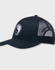 T&C Surf Designs YY Plain Trucker Cap - Black / Black Logo