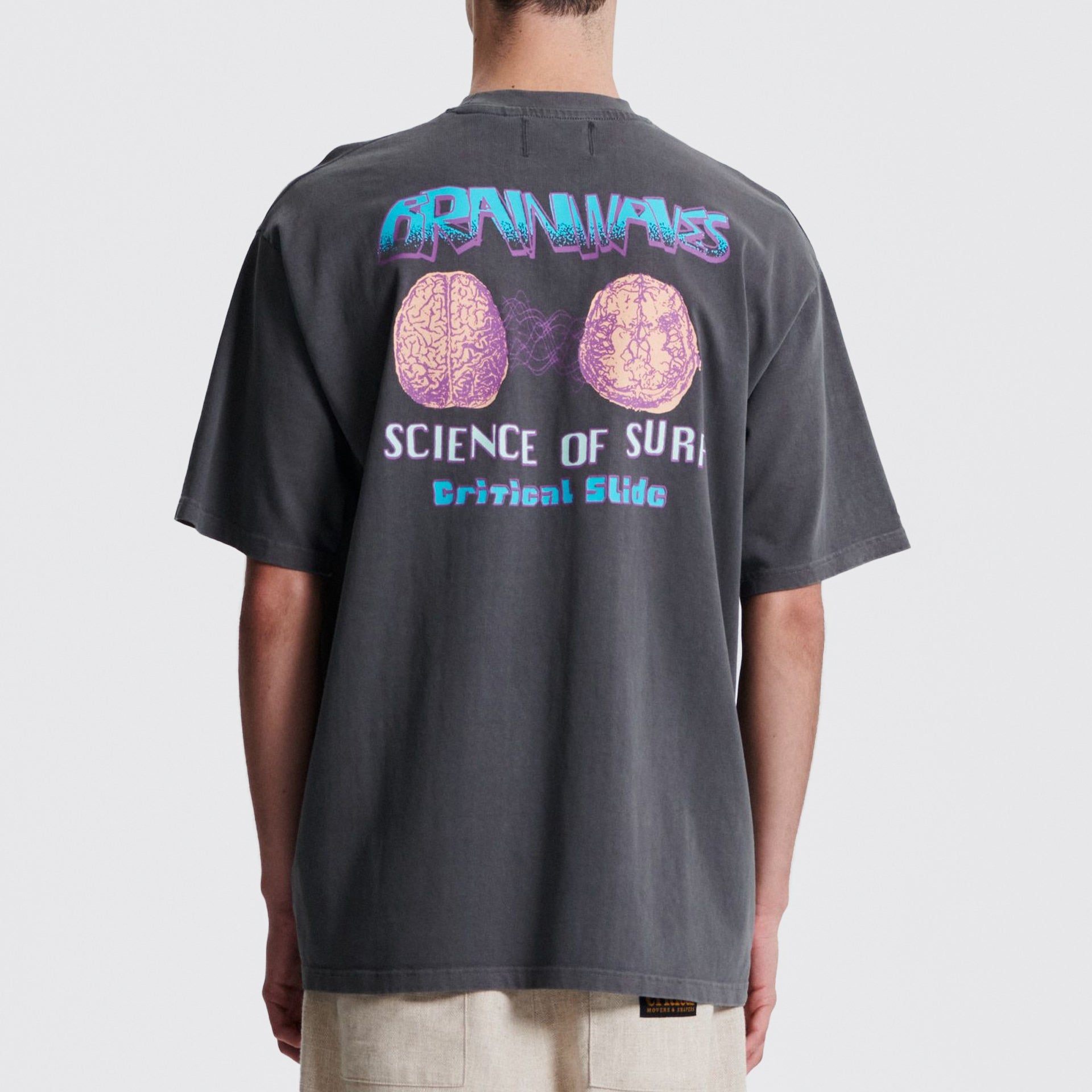The Critical Slide Society Mens Brainwave T-Shirt - Asphalt - ManGo Surfing
