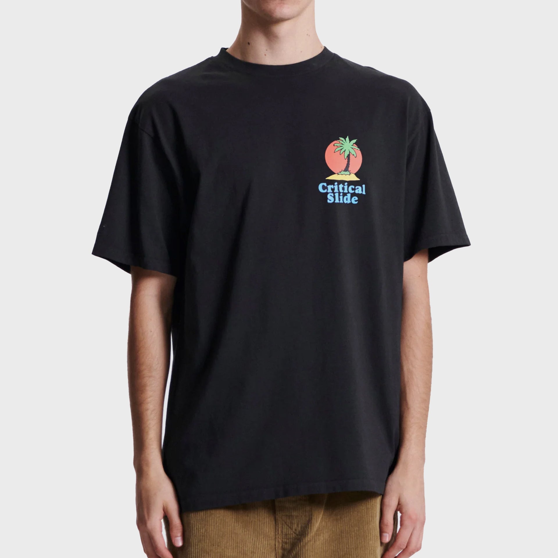 The Critical Slide Society Mens Castaway T-Shirt - Phantom - ManGo Surfing