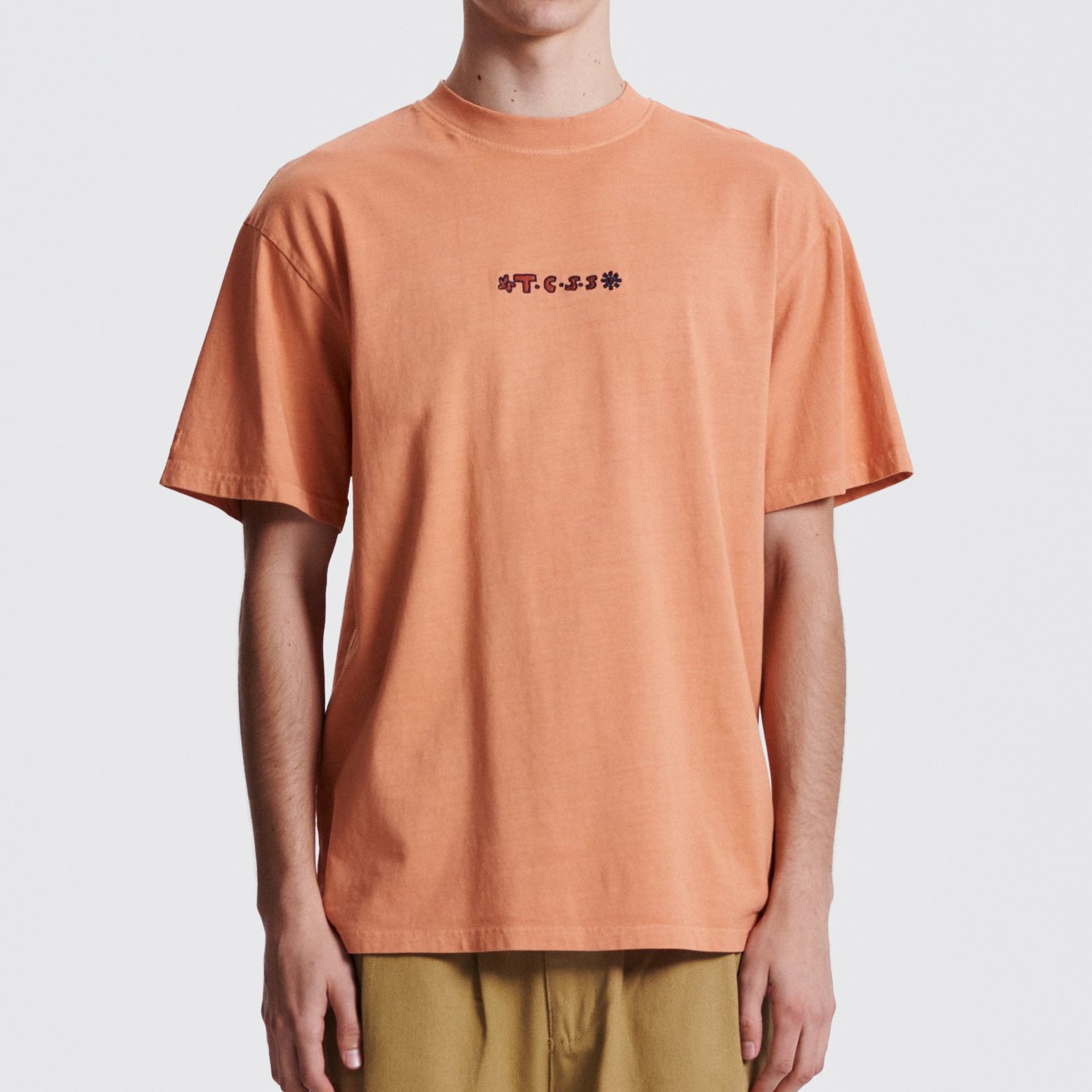 The Critical Slide Society Mens Coil T-Shirt - Dark Peach - ManGo Surfing