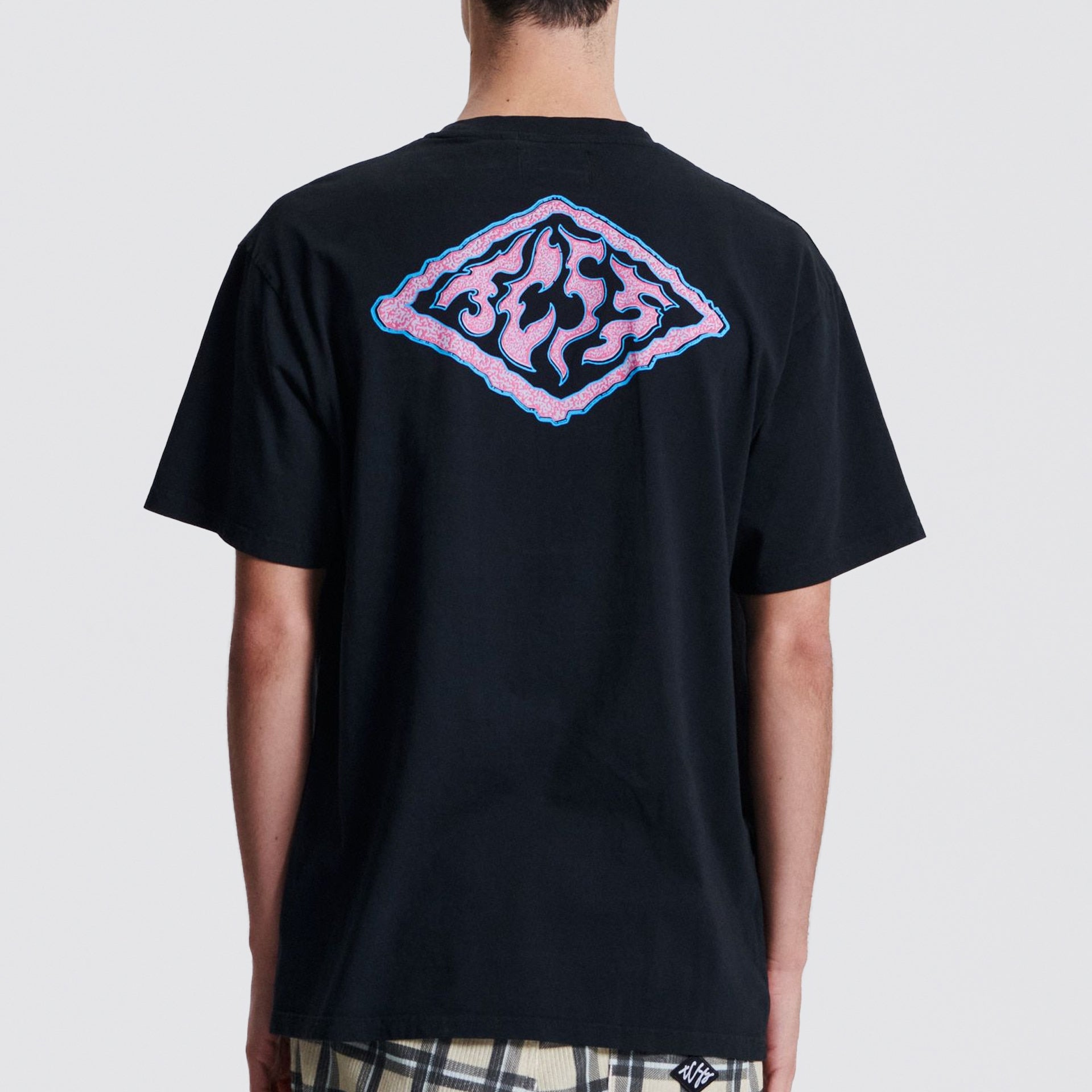 The Critical Slide Society Mens Diamond T-Shirt - Vintage Black - ManGo Surfing