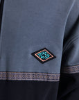 The Critical Slide Society Mens Mondo 1/4 Zip Fleece - Blue - ManGo Surfing