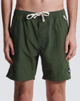 The Critical Slide Society Mens Nucleus 16" Trunks - Green - ManGo Surfing
