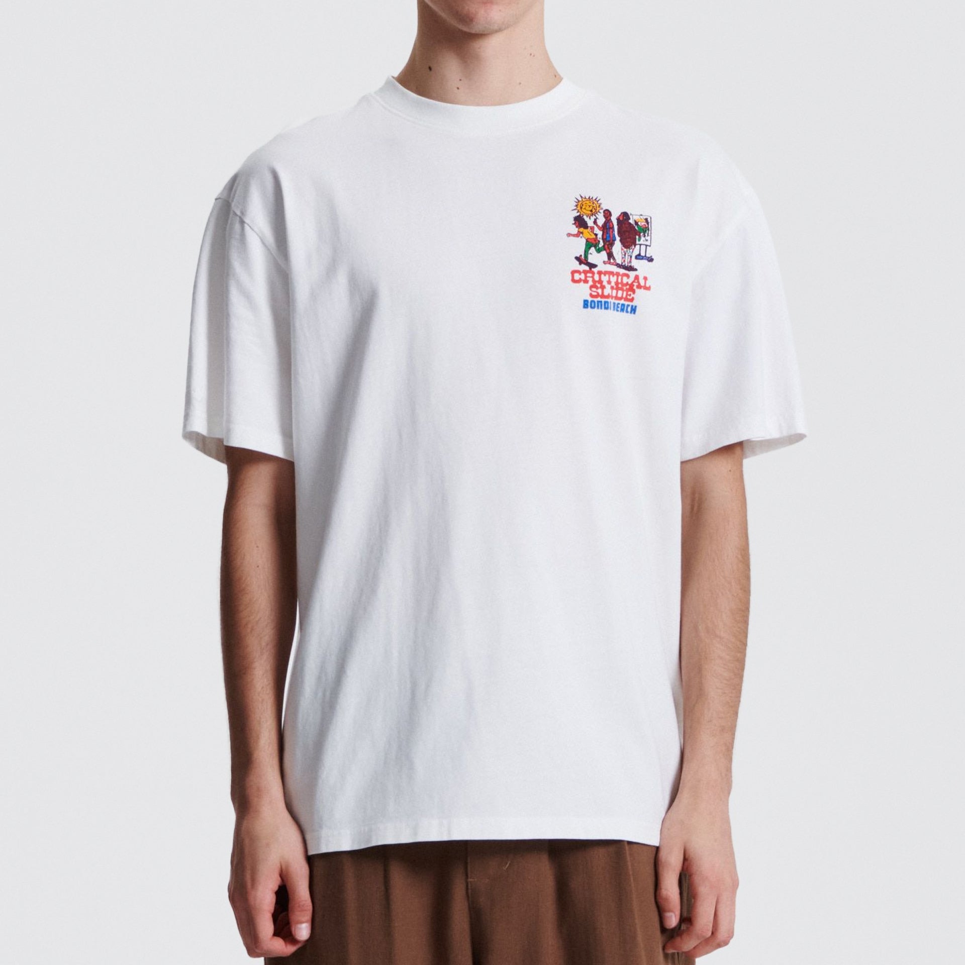 The Critical Slide Society Mens Pavilion T-Shirt - Vintage White - ManGo Surfing