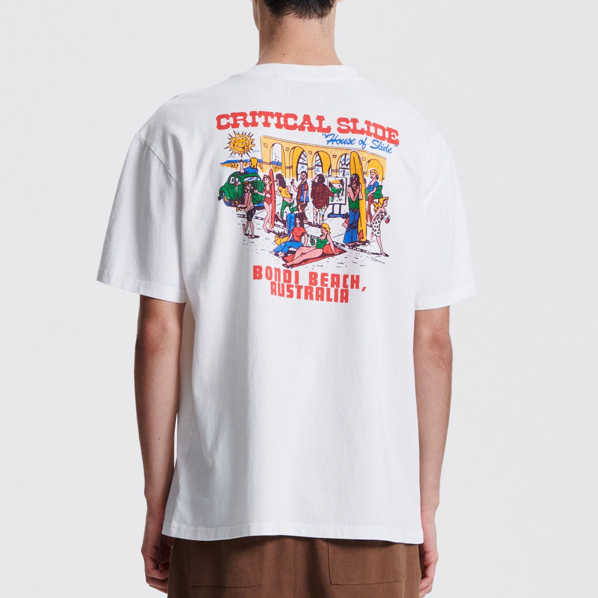 The Critical Slide Society Mens Pavilion T-Shirt - Vintage White - ManGo Surfing