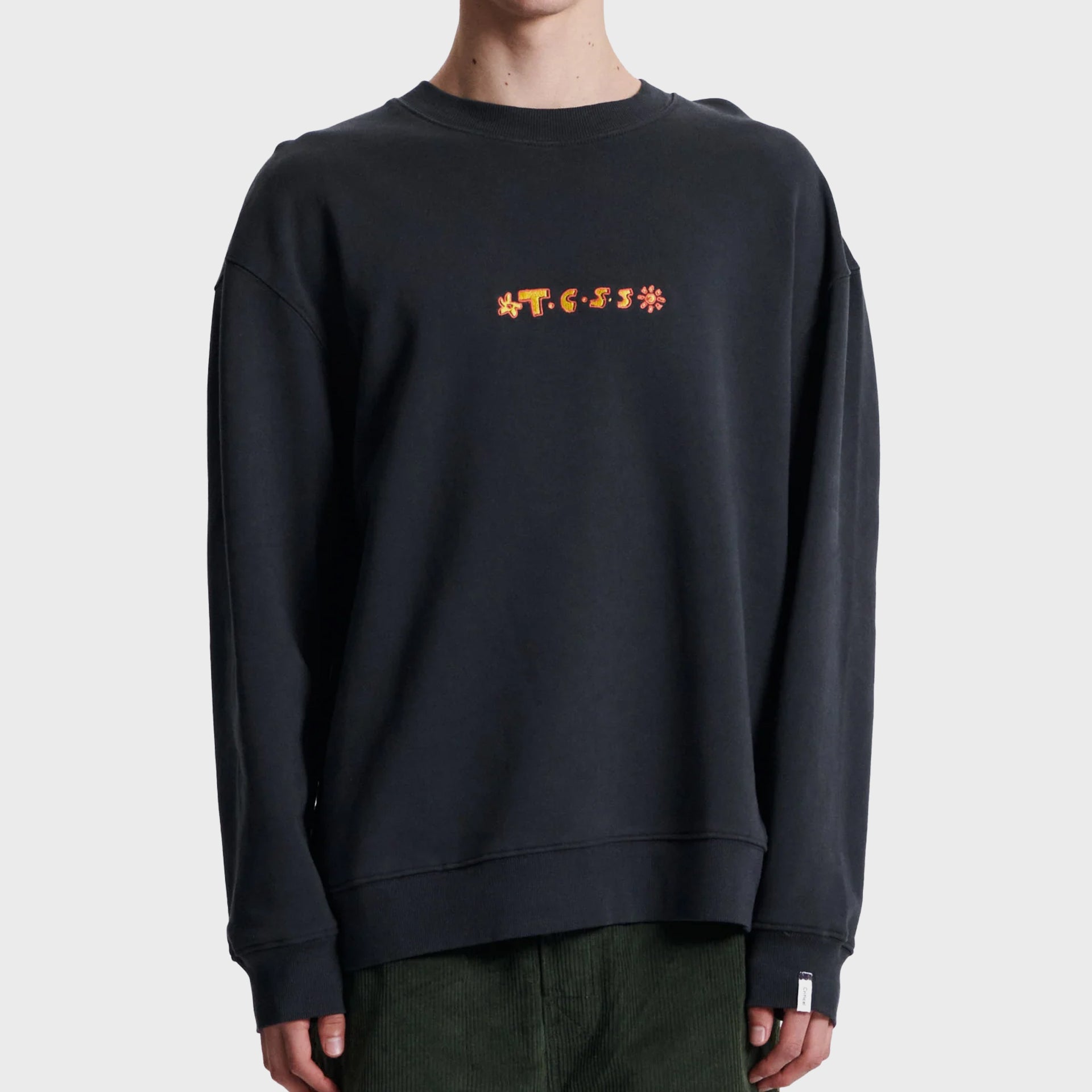 The Critical Slide Society Mens Seeker Crew Sweatshirt - Phantom - ManGo Surfing