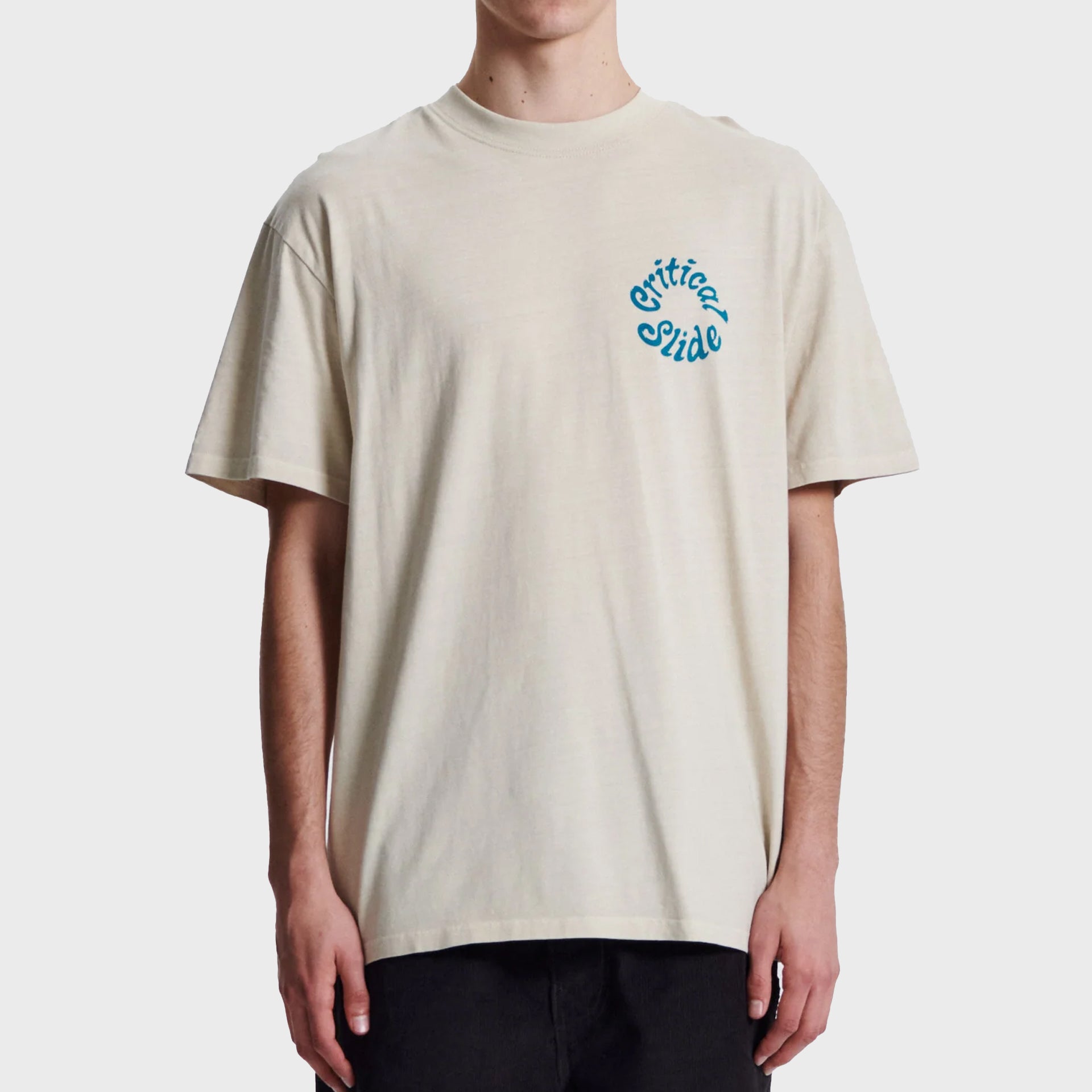 The Critical Slide Society Mens Short Supply T-Shirt - Bone - ManGo Surfing