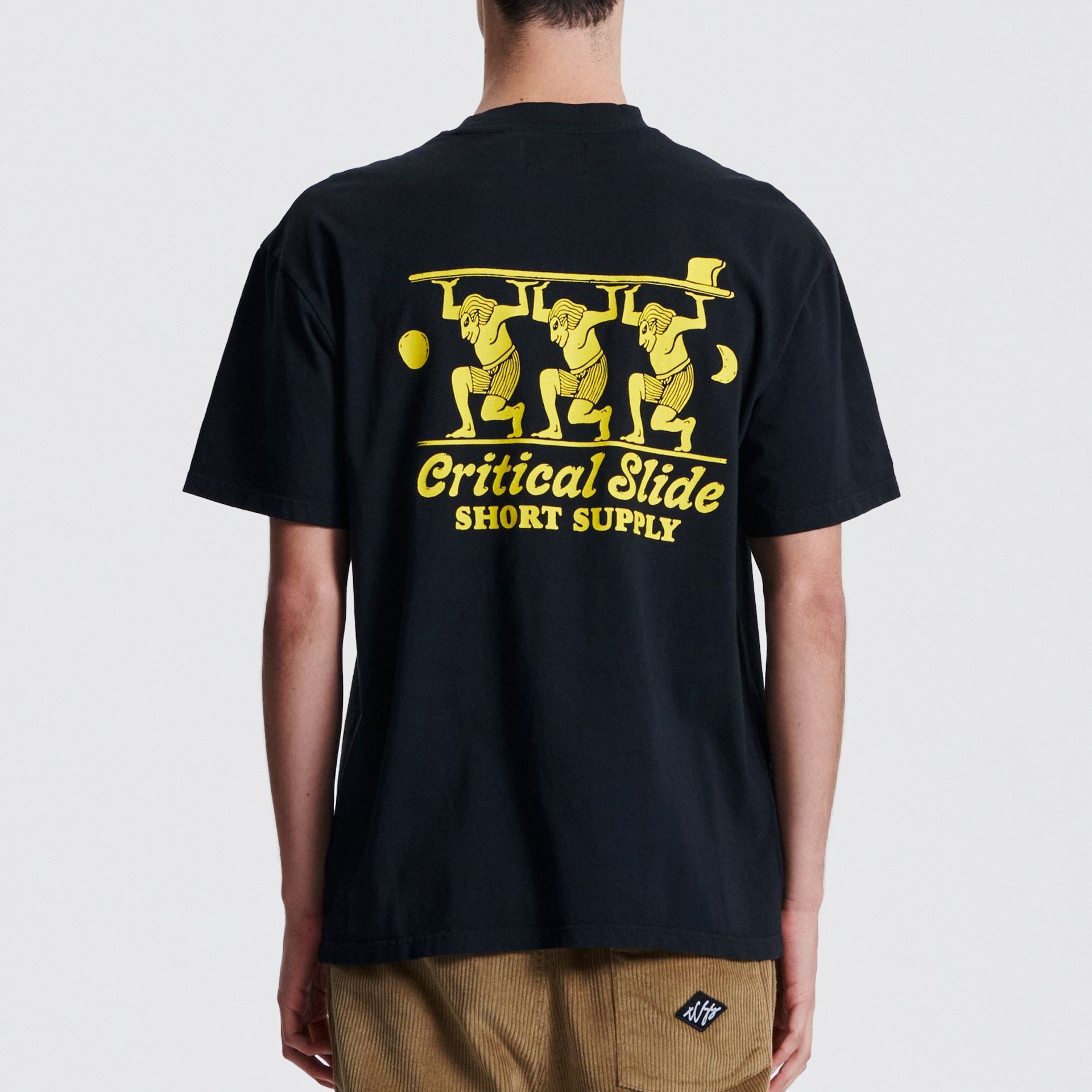 The Critical Slide Society Mens Short Supply T-Shirt - Vintage Black - ManGo Surfing