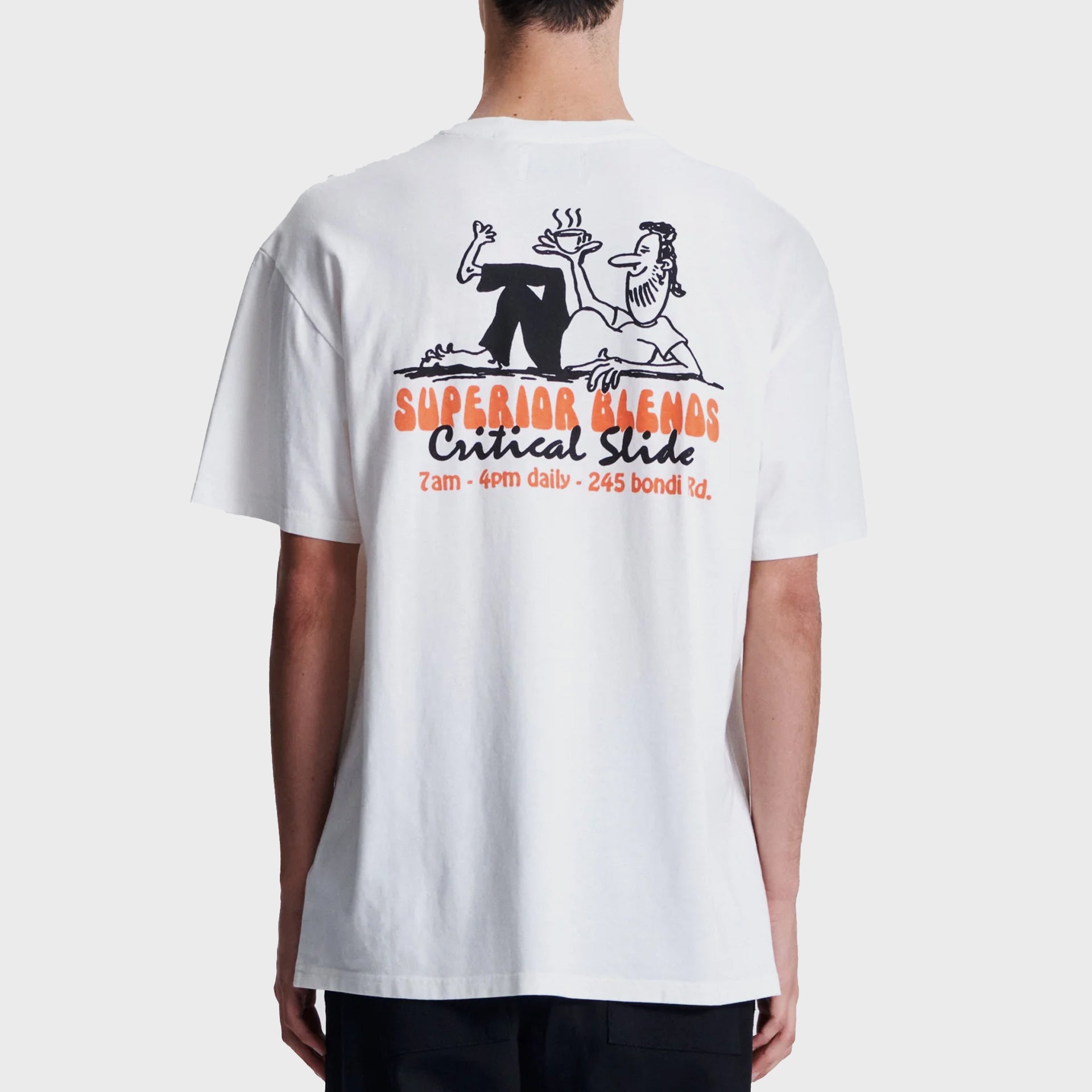 The Critical Slide Society Mens The Blends T-Shirt - Vintage White - ManGo Surfing