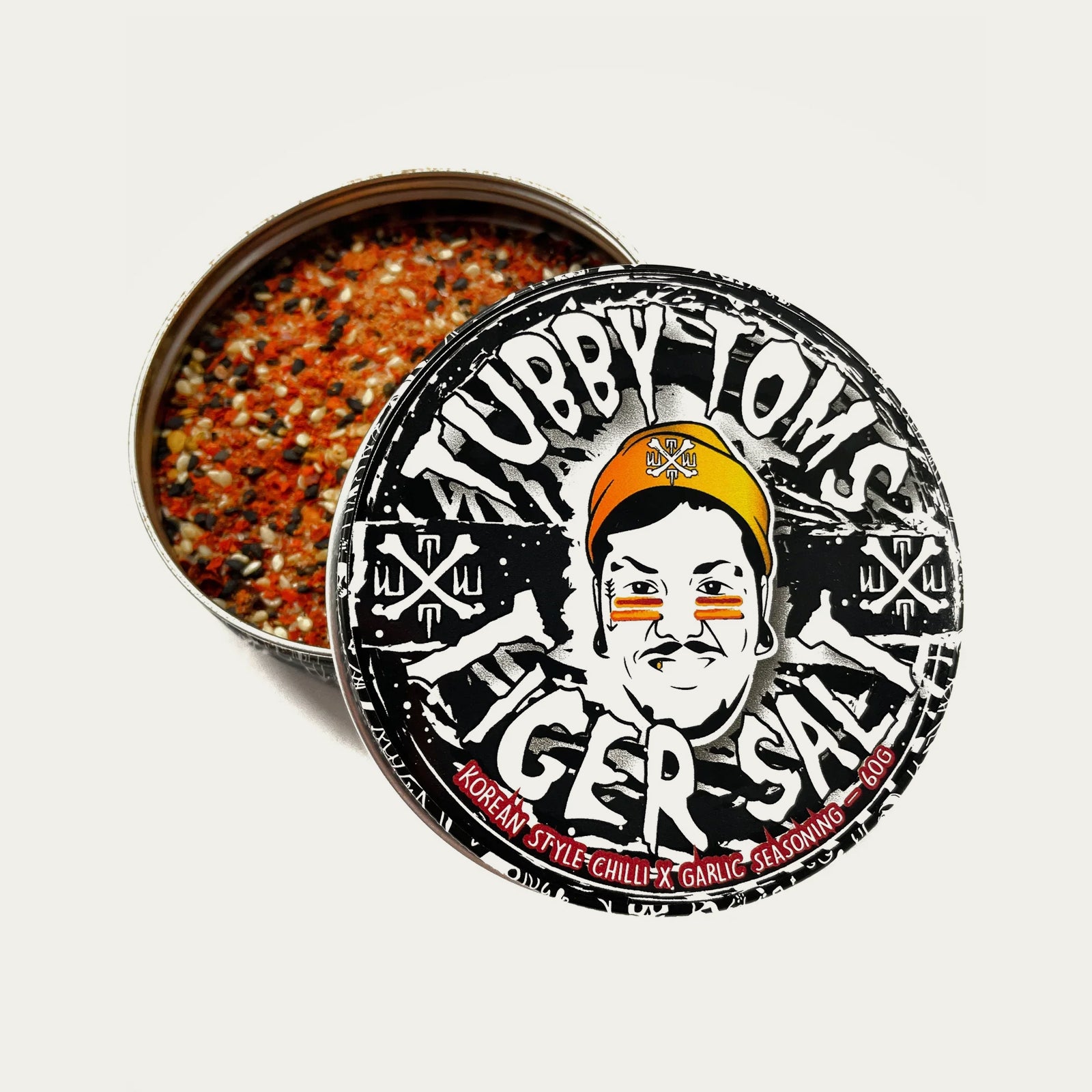 Tubby Tom's Tiger Salt Seasoning Tin - 80g