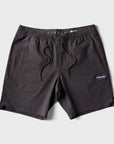 Vissla Mens Solid Sets 17.5" Ecolastic Boardshorts - Black