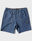 VIssla Mens Solid Sets 17.5" Ecolastic Boardshorts - Dark Denim - ManGo Surfing