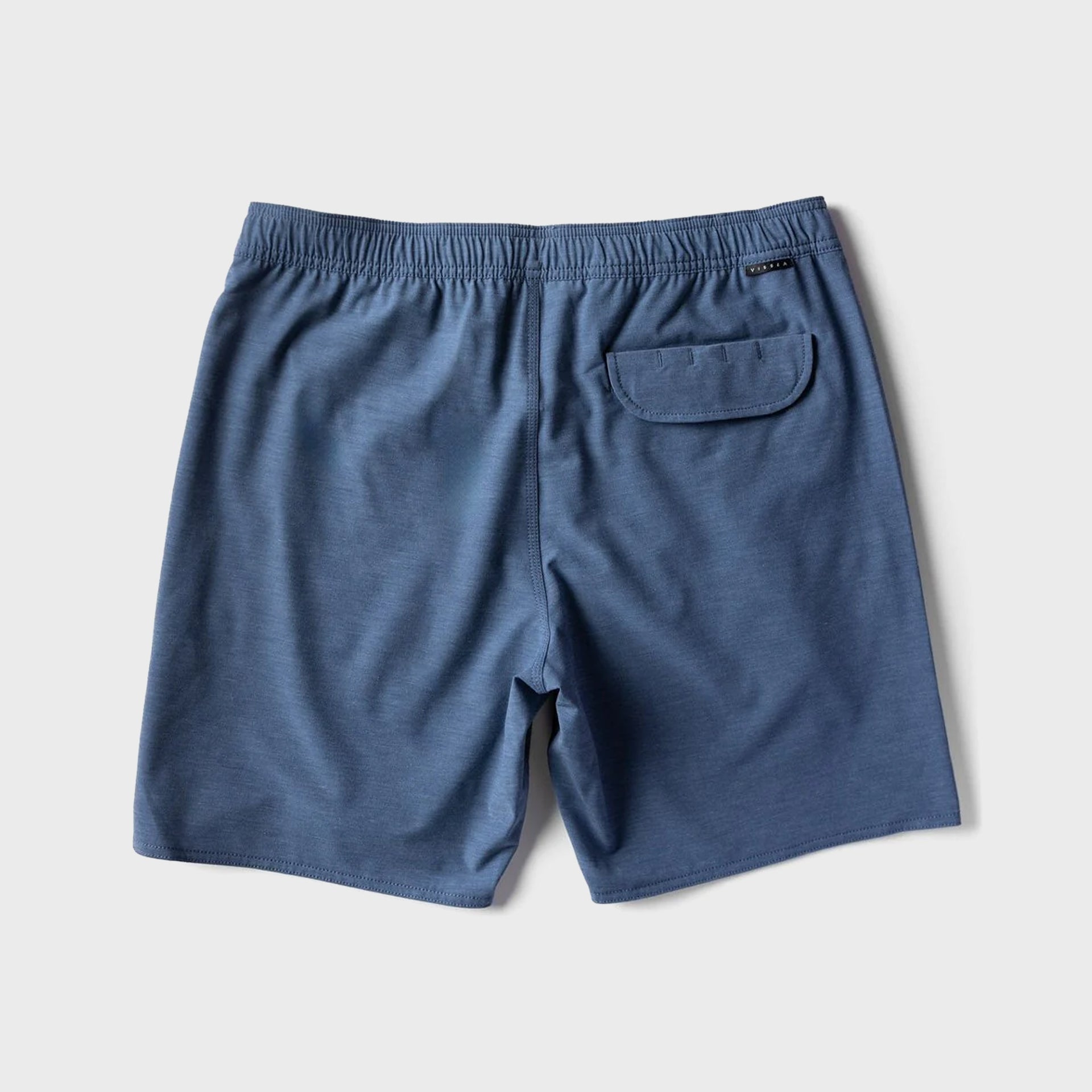 VIssla Mens Solid Sets 17.5" Ecolastic Boardshorts - Dark Denim - ManGo Surfing