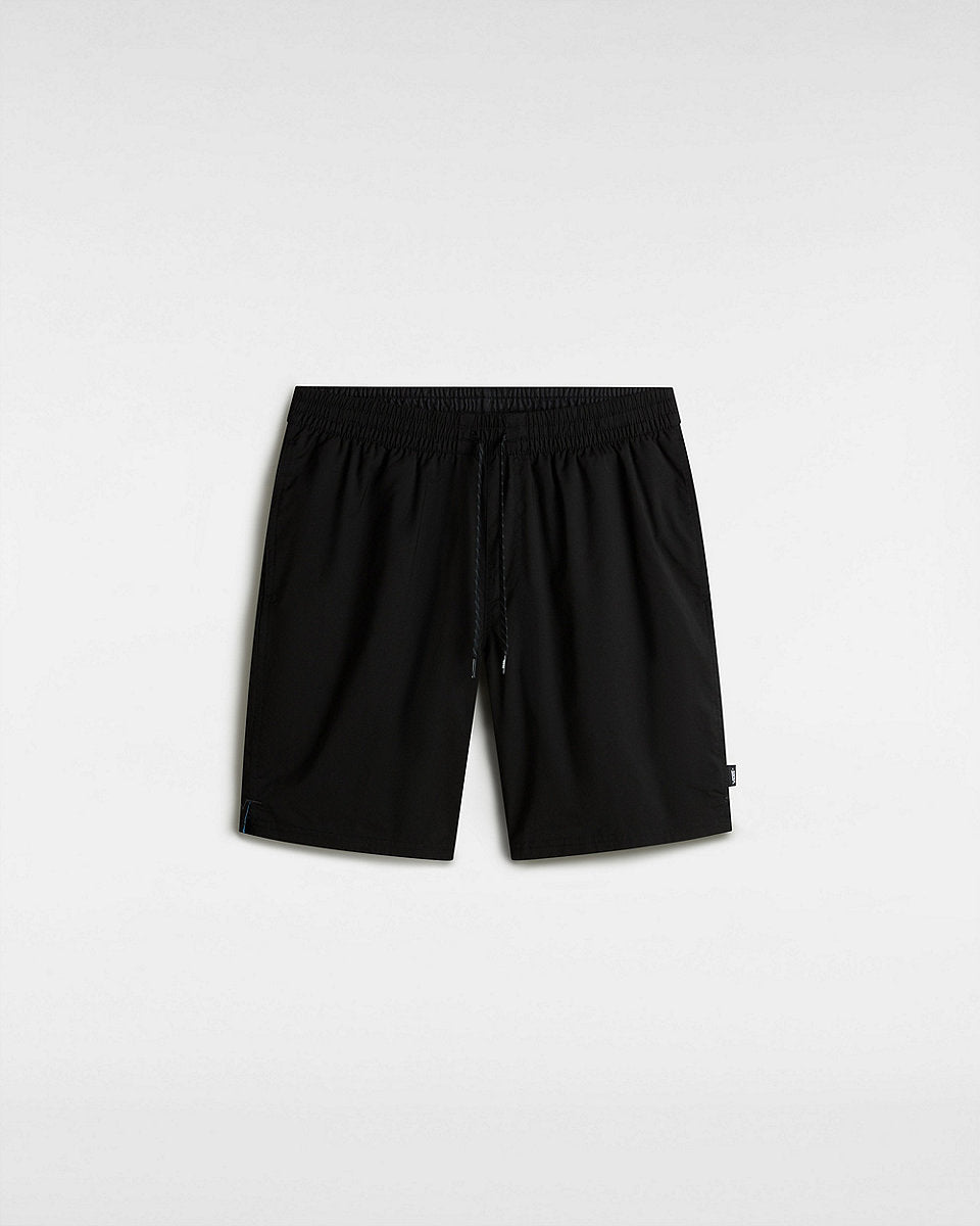 Vans Mens Primary Solid 17" Elastic Boardshorts - Black - ManGo Surfing