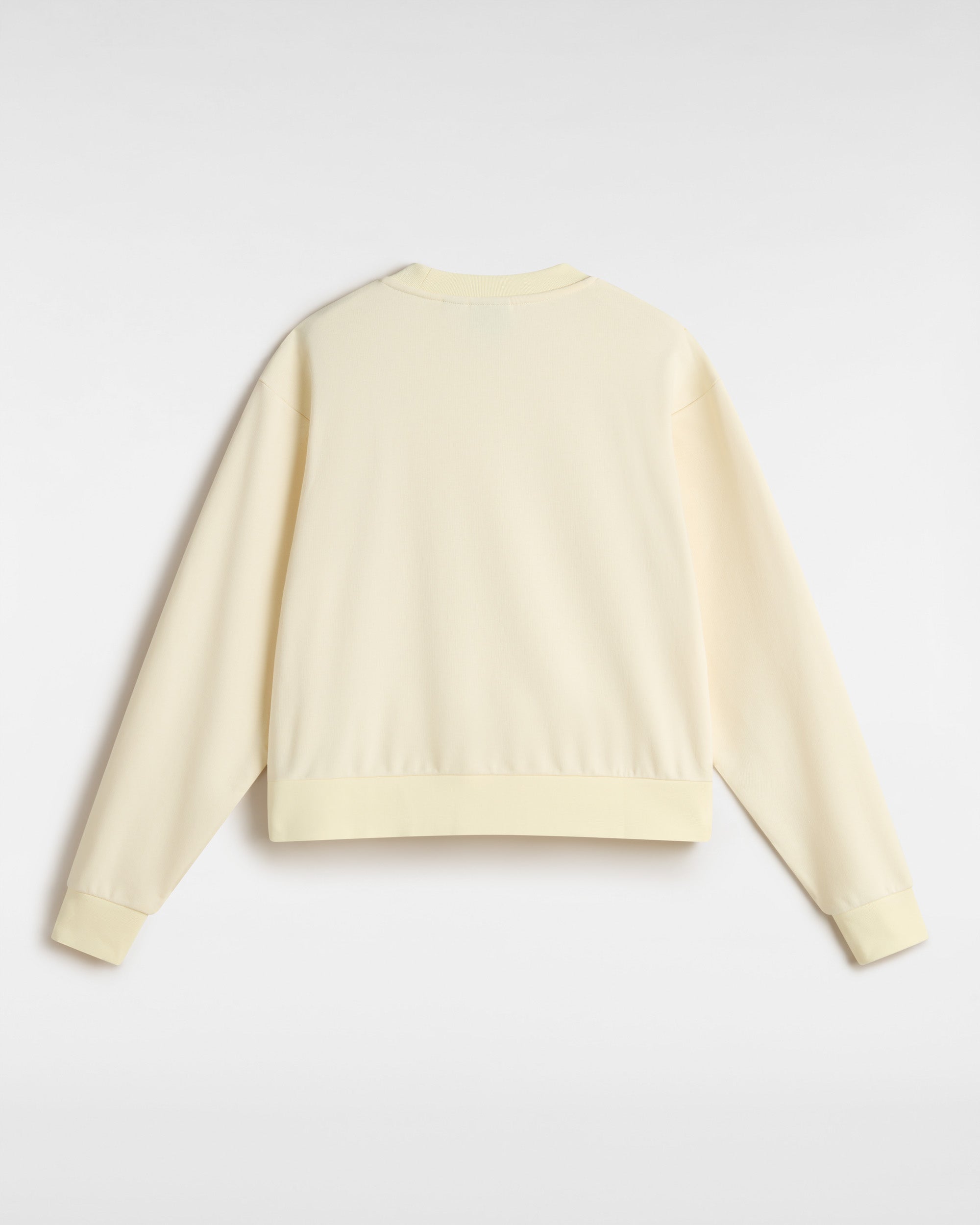 Vans Womens Essential Relaxed Fit Crew Sweatshirt - Lemon Icing - ManGo Surfing
