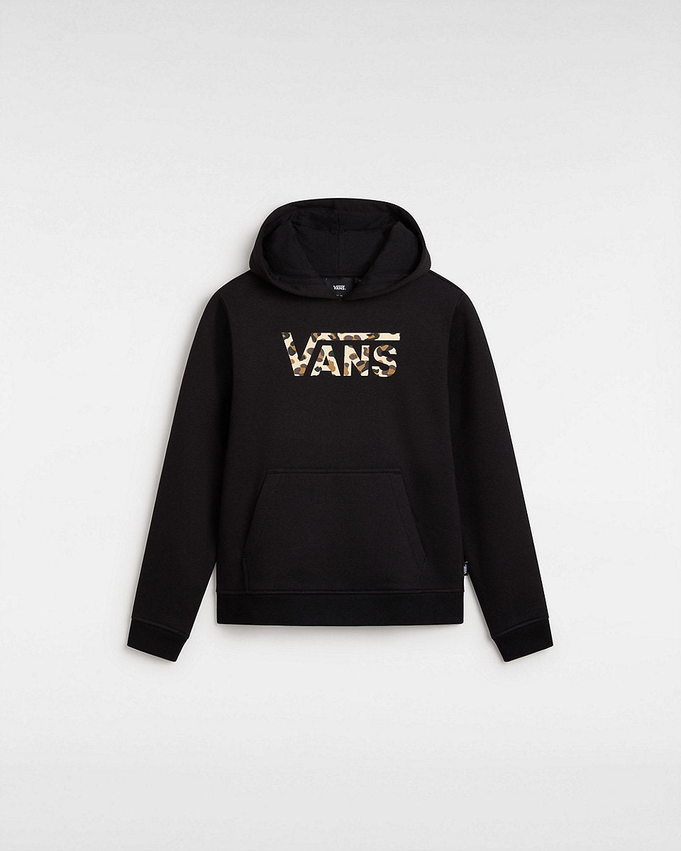Girls Felidae Drop V Pullover Hoodie (8-14 years) - Black - ManGo Surfing
