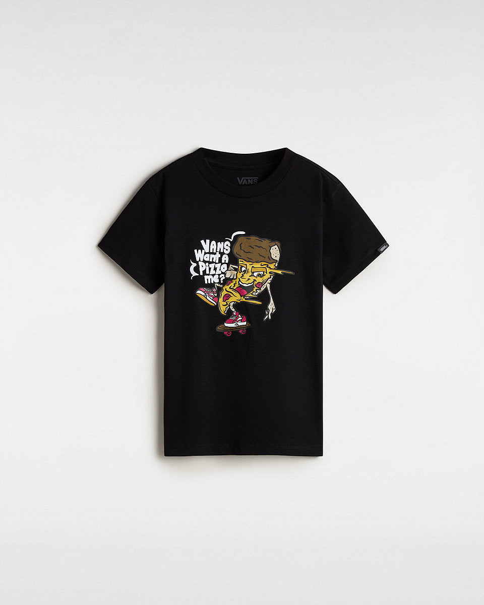 Vans Little Kids Pizza Me T-Shirt (2-8 Years) - Black - ManGo Surfing