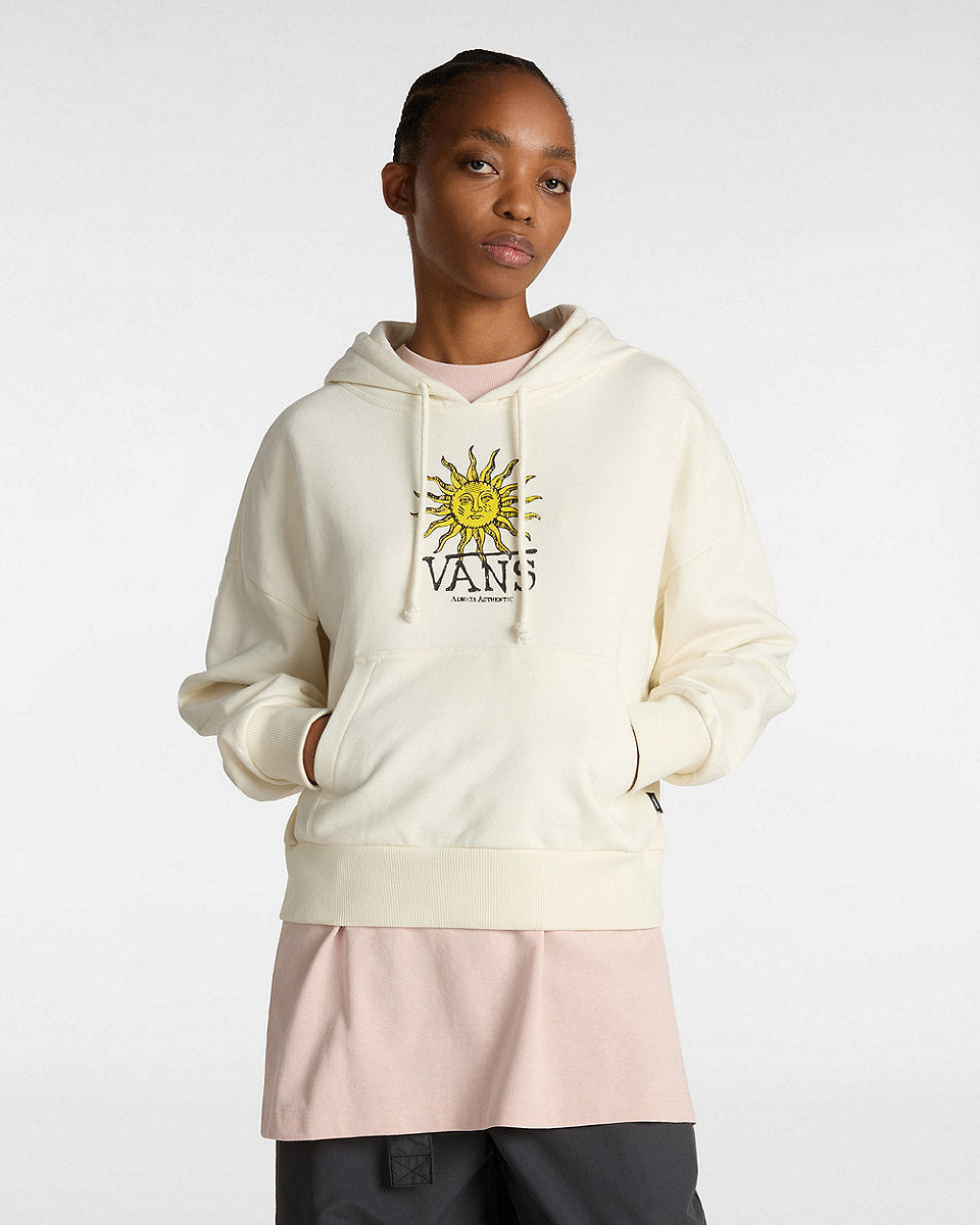 Vans Womens Cosmic Ray Retro Fit Hoodie - Marshmallow - ManGo Surfing