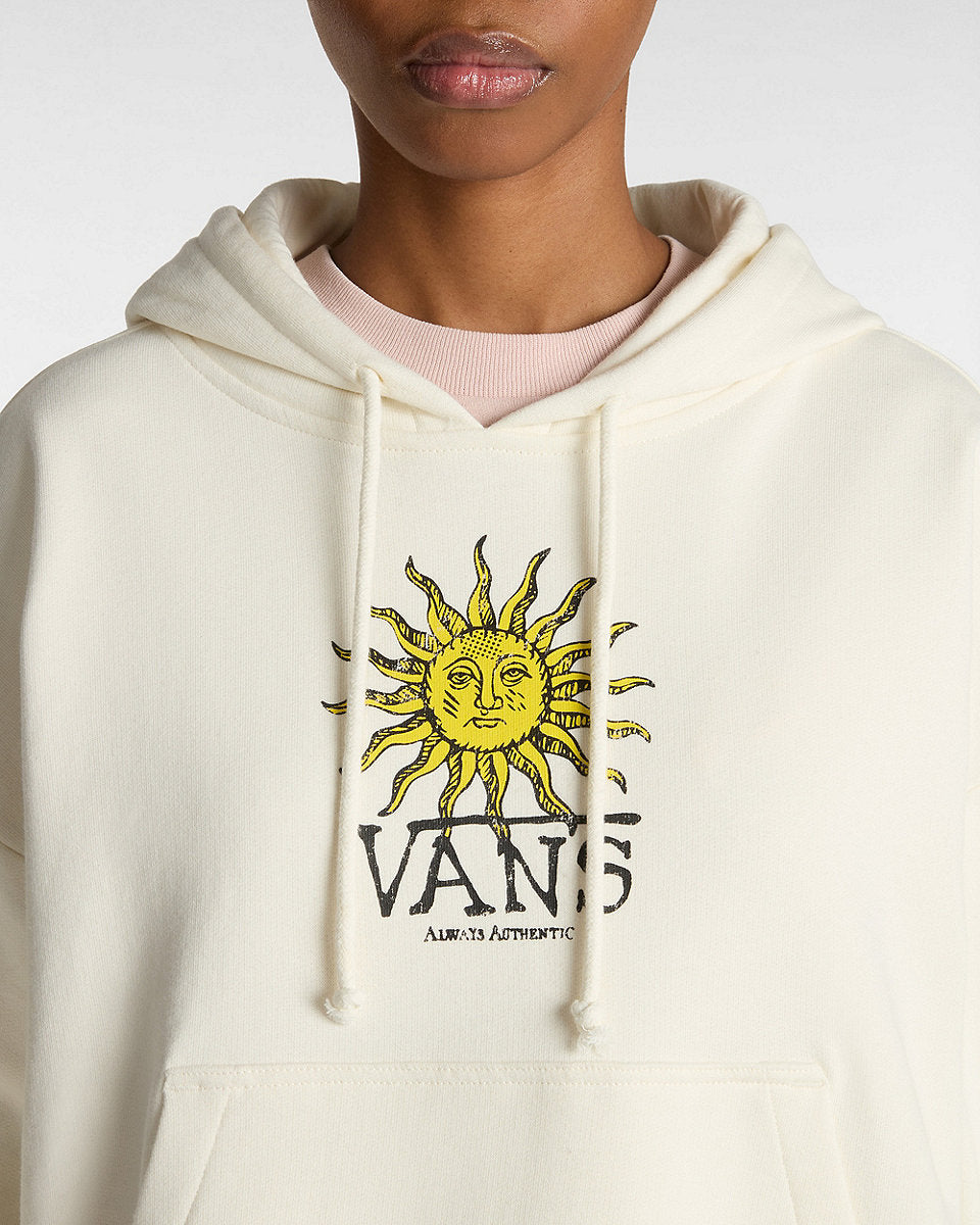 Vans Womens Cosmic Ray Retro Fit Hoodie - Marshmallow - ManGo Surfing