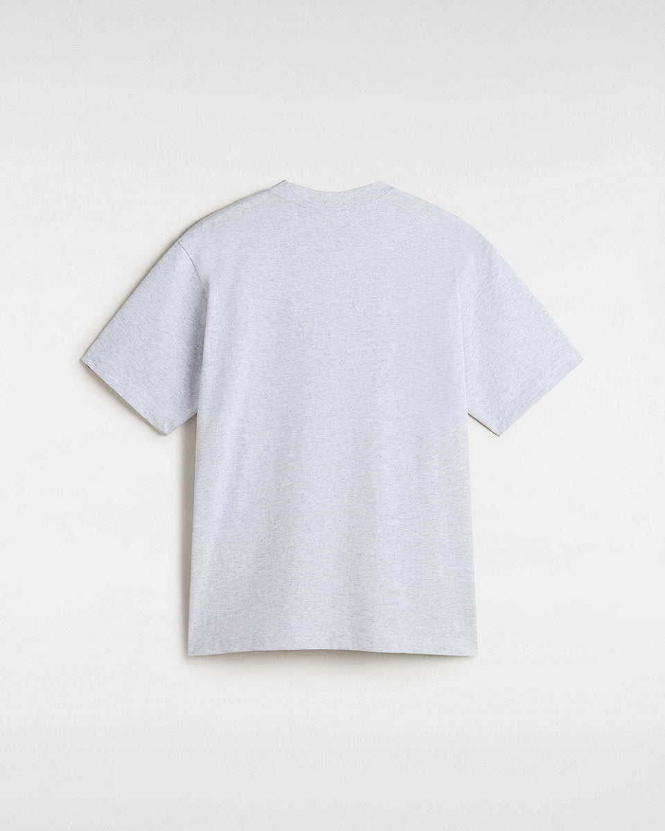 Vans Mens Left Chest Embroidered Logo T-Shirt - Light Grey Heather - ManGo Surfing
