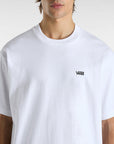 Vans Mens Left Chest Embroidered Logo T-Shirt - White - ManGo Surfing